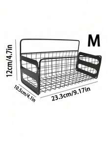 Space-Saving Wall Storage Rack, No-Drill Hanging Organizer For Clutter-Free Bathroom & Kitchen - Black - View 13