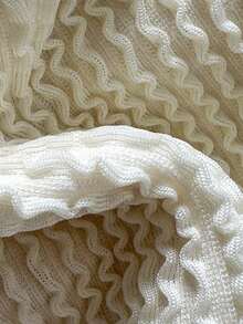 Swim Vcay Women's Jacquard Fabric Spaghetti Strap Criss-Cross Back Bikini Set, Spring/Summer - Beige - View 7