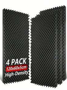 4-Piece Sound Insulation Foam 60 * 120cm Studio Sound Insulation Treatment 3-Color Sound Insulation Sponge Pad High-Density Sound Absorption Material - Multicolor - View 14