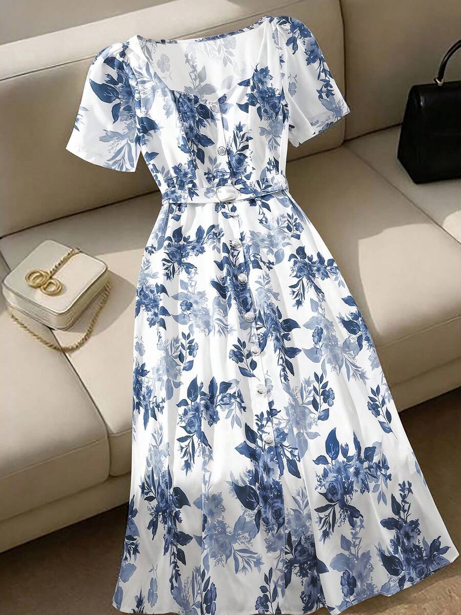 GlowEve CURVE Đầm ôm eo cỡ lớn, cổ vuông thanh lịch tôn dáng, đa năng cho hẹn hò, công sở, sang trọng. - Nhiều màu - Xem 1