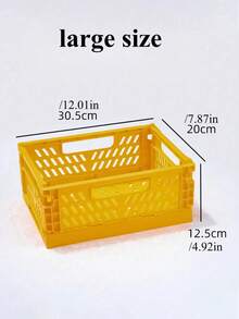 1pc Mini Storage Basket Foldable Household Desktop Miscellaneous Sorting Box Dormitory Portable Multi Functional Solid Color Storage Basket - Multicolor - View 20