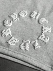 PAVTROS 男士街头时尚无袖上衣和短裤套装 - 灰色 - 查看 5