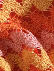 Swim Mod Women's Jacquard Fabric Halter Bikini Set, Spring/Summer - Multicolor - View 7