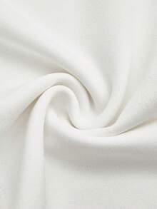 Balvessa Women's Fashion Five-Sleeve Split Waist Button Elegant Bodycon Dress, Suitable For Daily, Vacation, Outing, Party, Spring/Summer - White - View 7