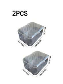 Jewelry Storage Box, Transparent Dust-Proof Storage Box For Flip Hair Clip Accessories, Headband Hair Claw Rubber Band Desktop Organizer Box, Portable And Durable Stackable Storage Box, Suitable For Drawer Cabinet Organizer, Dressing Table Organizer And Bathroom Organizer - Clear - View 9