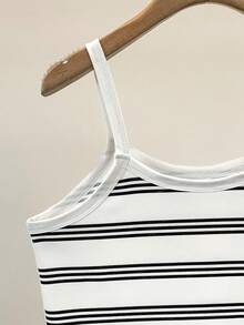 GlowEve Women's Casual Basic Striped Camisole Top - Multicolor - View 3