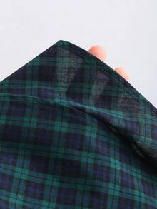 Sweetra Minimalist Stylish Collegiate Patterned Design Summer Dress With Layered Hem And Bow Accent, Versatile For Commute And Casual Wear - Multicolor - View 3