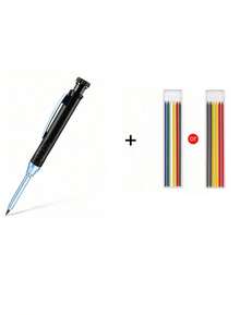 Metal Long Head Deep Hole Carpenter Pencil. Professional Engineering Carpenter Pen. Quick Drying Pencil. 2.8MM Refill. Suitable For Carpentry Decoration Design. This Is The Best Gift For Carpentry Decoration Designers! Student Stationery. - Multicolor - View 11
