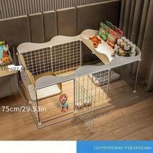 Small Dog Fence, Indoor Home Use, 1 Room 1 Bathroom, Pet Barrier, Dog Kennel With Toilet Area, Anti-Escape Dog Cage - Multicolor - View 1