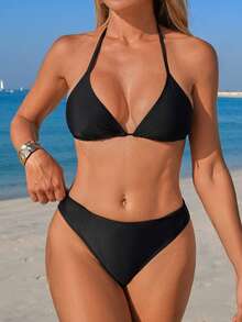 Swim Vcay 4pcs/Set Women Seashell Print Swimwear, Curve-Flattering Beach Outfit, Suitable For Spring, Summer, Autumn And Winter Vacation - Multicolor - View 5