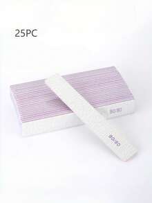 25pcs Nail Files, 100/180 Grit Sandpaper Nail Files, 10pcs Professional Washable Double-Sided Coarse Foot File, Heavy Duty, For Acrylic Nail Removal, Pedicure Manicure Tools - Multicolor - View 12