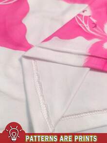 女士粉色印花二合一吊带背心，性感Y2K风格，适合海岛、海滩、度假、音乐节和派对等场合。 - 彩色 - 查看 5