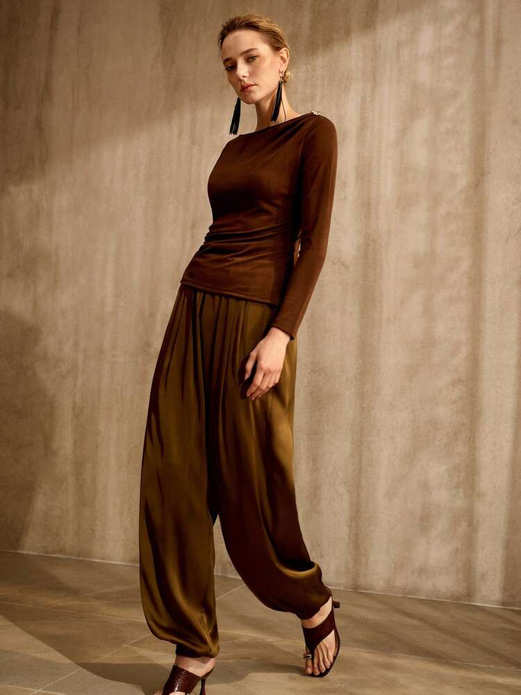 VINTAGE STYLE LIGHTWEIGHT LANTERN PANTS, SPRING/SUMMER