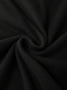 GlowEve CURVE Plus Size Women Bohemian Contrast Mesh Skirt, Spring/Summer - Black - View 4