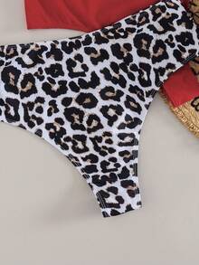 Swim Vcay Braga de bikini triangular sexy con pliegues para mujer de talla grande - Multicolor - Ver 3