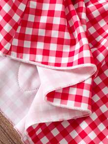 SHEIN 女婴休闲时尚红色连衣裙，正面饰有蝴蝶结，草莓印花裙摆，无袖收腰设计，适合春夏女婴穿着，可爱、优雅、简约、舒适，适合日常、上学、外出、派对、度假等场合。幼儿连衣裙，草莓刺绣连衣裙，女婴连衣裙，优雅派对连衣裙，夏季服装，女童春季连衣裙，幼儿连衣裙，夏季服装，柔软连衣裙。 - 彩色 - 查看 11