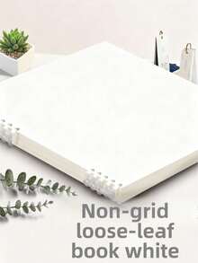 1pc Macaron B5 Loose-Leaf Notebook, Removable Coil, Comfortable To Use, High School Student A4 Stylish Notepad - Multicolor - View 18