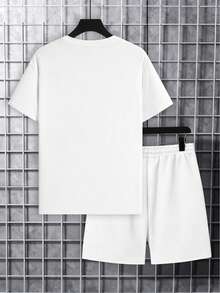 Manfinity EMRG Men's Street Number City LA Print T-Shirt Set, White - Multicolor - View 3