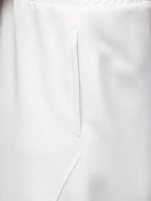 HUEFORM 男士白色休闲开衩运动裤，春夏款 - 白色 - 查看 5