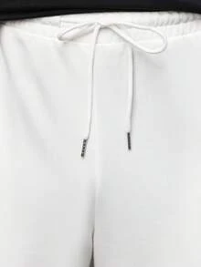 HUEFORM 男士白色休闲开衩运动裤，春夏款 - 白色 - 查看 6