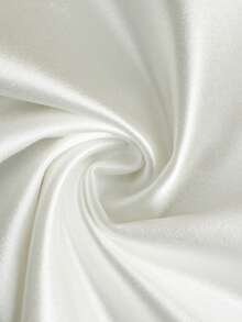 GlowEve Women's Knitted Elastic Satin Glossy Scoop Neck Raglan Sleeve Hooded Waist Fitted Studded Luxurious Elegant Casual T-Shirt - White - View 6