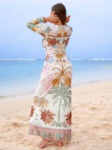 Swim Mulvari Shayni 夏季沙滩女士连体泳衣套装阿拉伯服装 - 彩色 - 查看 4