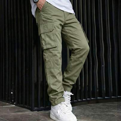 Men's Solid Color C…