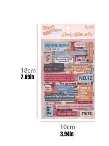 一套6张宠物贴纸，配有简单的励志语录，创意复古信件日记素材。 - 套裝 - 查看 2