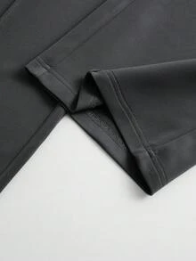 Manfinity Homme Men's Vest And Pants Set, Slim Fit, Grey Vest Set, All-Match Style, Suitable For Daily Wear, Casual And Versatile - Dark Grey - View 5