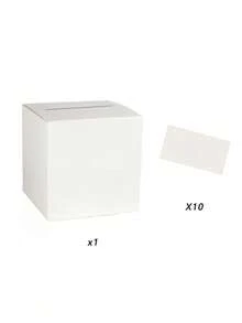 1 pieza, Caja de tarjetas para boda blanca, adecuada para recepción nupcial, ceremonia de graduación, regreso a clases - Multicolor - Ver 7