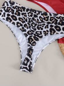 Swim Vcay Braga de bikini triangular sexy con pliegues para mujer de talla grande - Multicolor - Ver 5