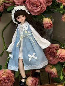 1PC 30CM Ball Jointed Doll BJD Princess SD Doll Realistic Skin Synthetic Wigs Luxury Dress Up Collectible Art Doll Birthday Gift For Collection Display Party Christmas - Multicolor - View 6