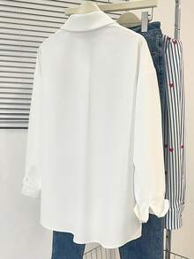 Resyla 女士情人节心形刺绣图案衬衫 - 彩色 - 查看 2