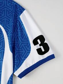 PAVTROS Áo Polo nam tay ngắn in họa tiết phối màu tương phản - Nhiều màu - Xem 5