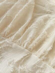 Maweii 大码优雅复古风连衣裙，适合工作和通勤穿着。 - 杏色 - 查看 7