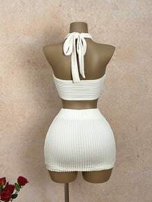 Sunnyshic 女士夏季星月装饰露背短款吊带连衣裙，适合海滩度假、波西米亚热带风情度假、海滩派对、乡村音乐节、伊比沙岛假日风、纳什维尔西部风情、热带服饰，可爱夏季上衣，钩针编织纹理贝壳流苏吊带衫。 - 杏色 - 查看 3