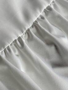 Lyrianda 白色露肩性感可爱修身荷叶边裙摆蛋糕裙 - 白色 - 查看 7