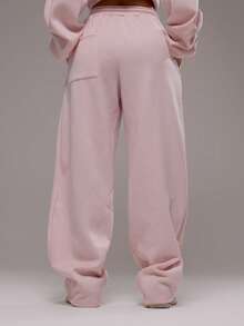 Musera Sport 超大抽绳运动裤（仅限运动套装） 适合健身、运动、健身房、普拉提、日常休闲穿着 烟晶色 - 粉色 - 查看 4