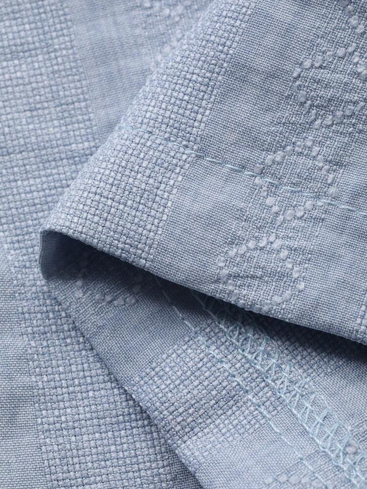 2pcs Tween Girls Collared Short Sleeve Shirt And Wide Leg Pants Set, Fall Outfit