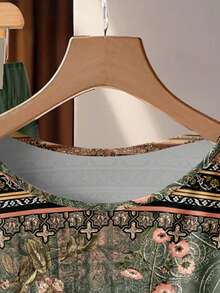 EMERY ROSE Plus Size Floral Print Batwing Sleeve Top And Pants 2 Pieces Set, Summer - Multicolor - View 4