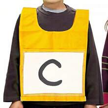 1 Pc Scrimmage Vest For Kids, 4 Color, Practice Vest, Card Insertable Game Vest, Training Bib, PE Bib, Team Competition Vest Kids, Pocket Vest, Cogn Game Tool, Teaching Aid, Interact Learn, Home, Class, Out, Party Games, Back To School - Multicolor - View 2