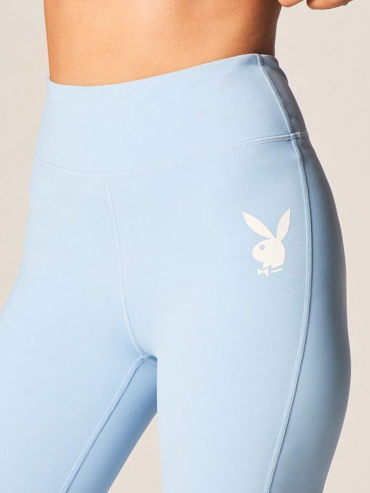 Missguided x Playboy 토끼 로고 운동복 바지 피트니스 러닝 짐 트레이닝 여성용 액티브웨어 하이 웨이스트 압축 레깅스