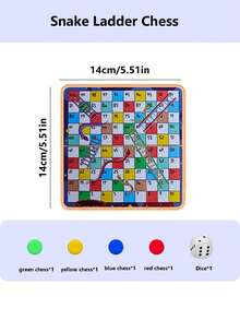 MINKOJA 1件装，儿童益智玩具，桌面游戏，棋盘游戏，口袋棋盘游戏，6种不同风格的棋盘游戏，适合3岁以上儿童，儿童节礼物，适合户外活动，亲子互动，增强儿童逻辑思维能力，便携易带，复活节，复活节礼物，儿童节，解压玩具，儿童派对礼物，儿童玩具，儿童益智玩具 - 彩色 - 查看 16