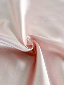 EURMUSE Set Heart Embroidery Contrast Binding PJ Set / Pajama Set - Pink - View 4