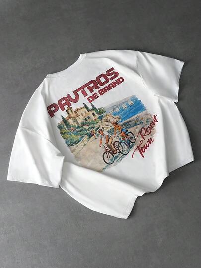 PAVTROS 男士印花T恤，时尚街头风，适合日常休闲穿着，也适合情人节、春夏换季、送给男友的礼物、狂欢节、复古风、街头风、派对、圣帕特里克节、外出等场合。