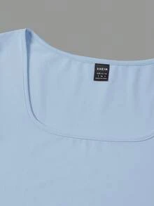 SHEIN EZwear 5pcs/Set Multicolor Knit Women T-Shirts, Spring/Summer - Multicolor - View 13