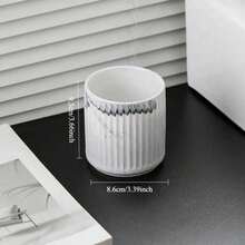 1 hộp đựng xà phòng gốm/cốc đựng nước súc miệng/khay/lọ đựng tăm bông, đồ dùng phòng tắm bằng gốm giả đá cẩm thạch, chai đựng sữa tắm gia dụng, dầu gội, xà phòng rửa tay, hộp đựng xà phòng tắm, cốc đựng bàn chải đánh răng, thích hợp cho khách sạn, nhà nghỉ, trang trí nhà cửa khi trở lại trường - Nhiều màu - Xem 10