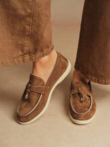 Rosivie Women Casual Flat Loafers, Simple & Fashionable, For Everyday Wear - dark coffee - View 6