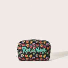 Rick and Morty | ROMWE Dark Punk Print Storage Bag, Travel Portable Cosmetic Bag - Multicolor - View 5