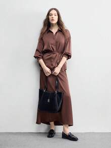 CUCCOO BIZCHIC 女士浅杏色通勤百搭舒适平底鞋乐福鞋 - 黑色 - 查看 6